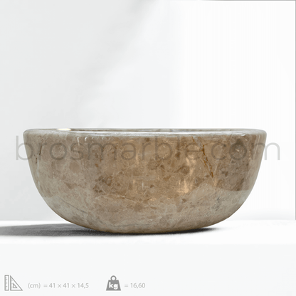 Beige Marble Sink