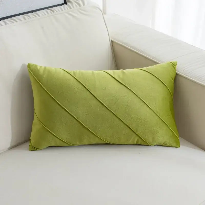 Beige & pink hand pleat embroidered cushions living room velvet pillow