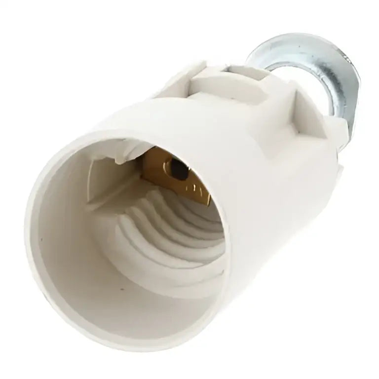 Beige plastic e14 bulb socket holder set of 4 bedroom lamp part