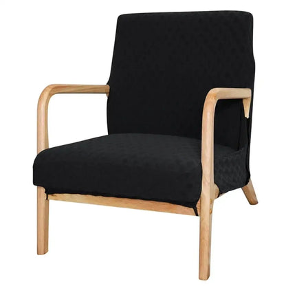 Beige textured jacquard elastic seat covers dining room chair decor