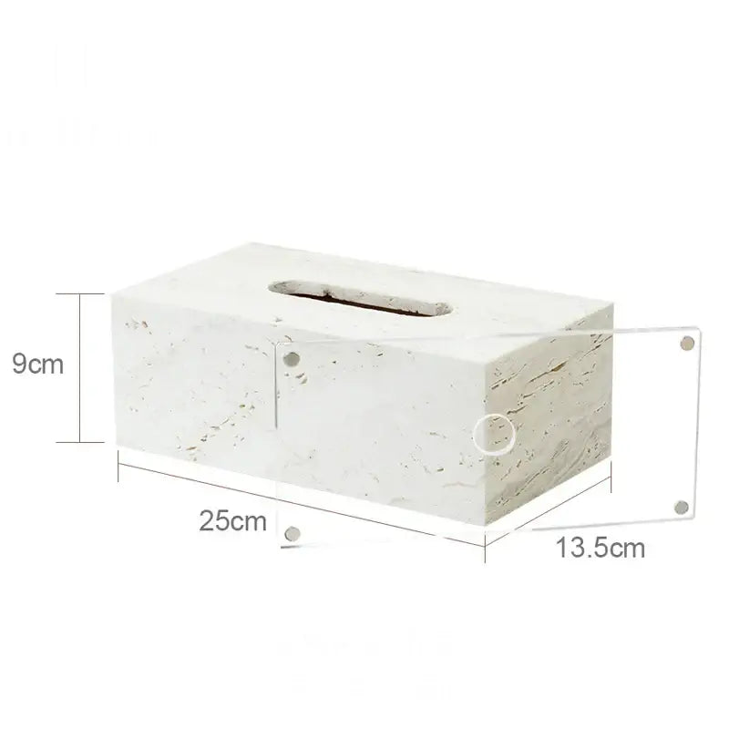 Beige travertine marble bathroom set with chrome pump dispensers