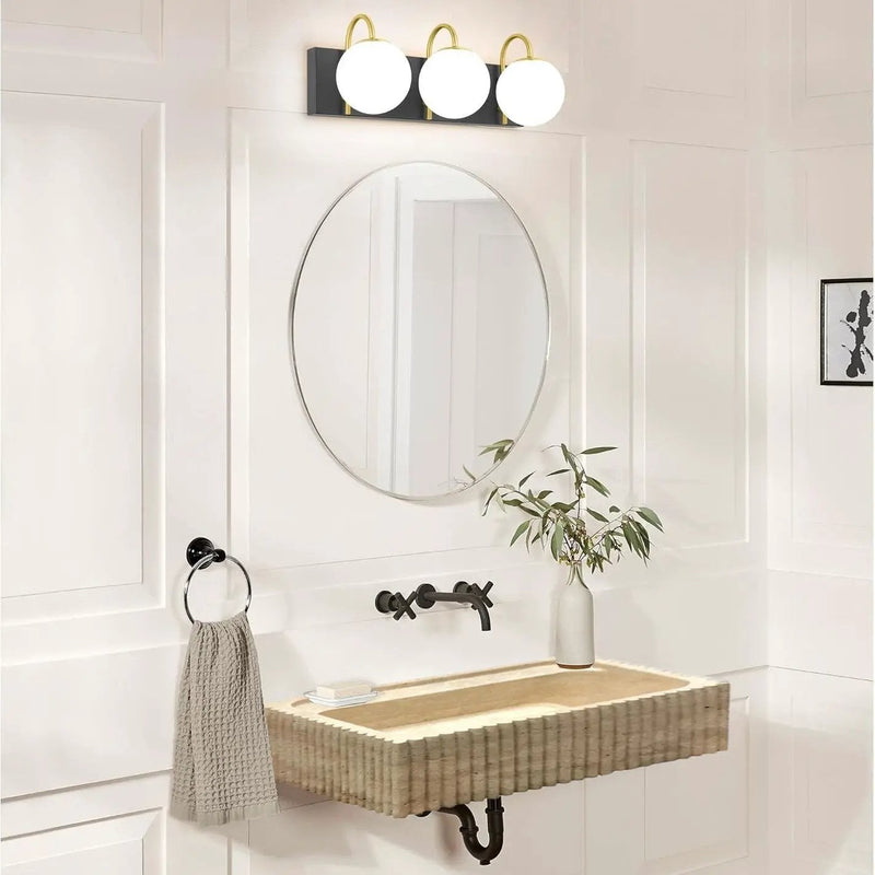 Beige Hand Carved Travertine Stone Vanity Wall Mounted Bathroom Sink