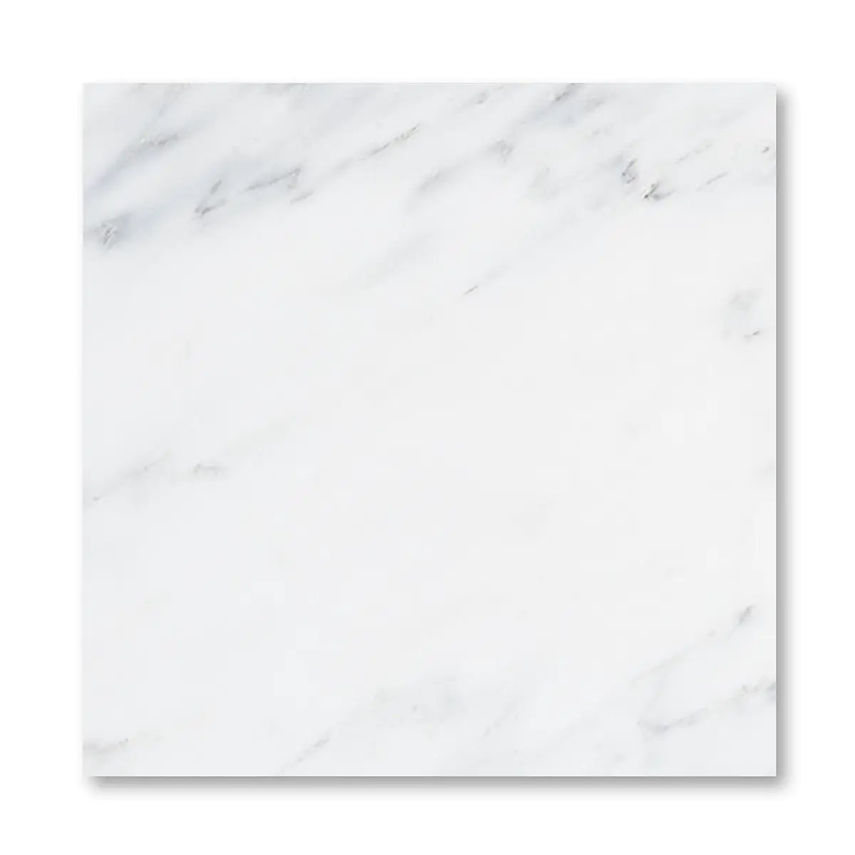 Bella White Honed Marble Tiles 18x18