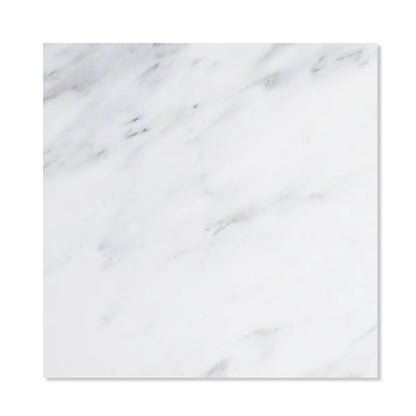 Bella White Polished Marble Tiles 18x18