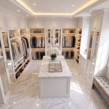 Bella White Polished Marble Tiles 18x18