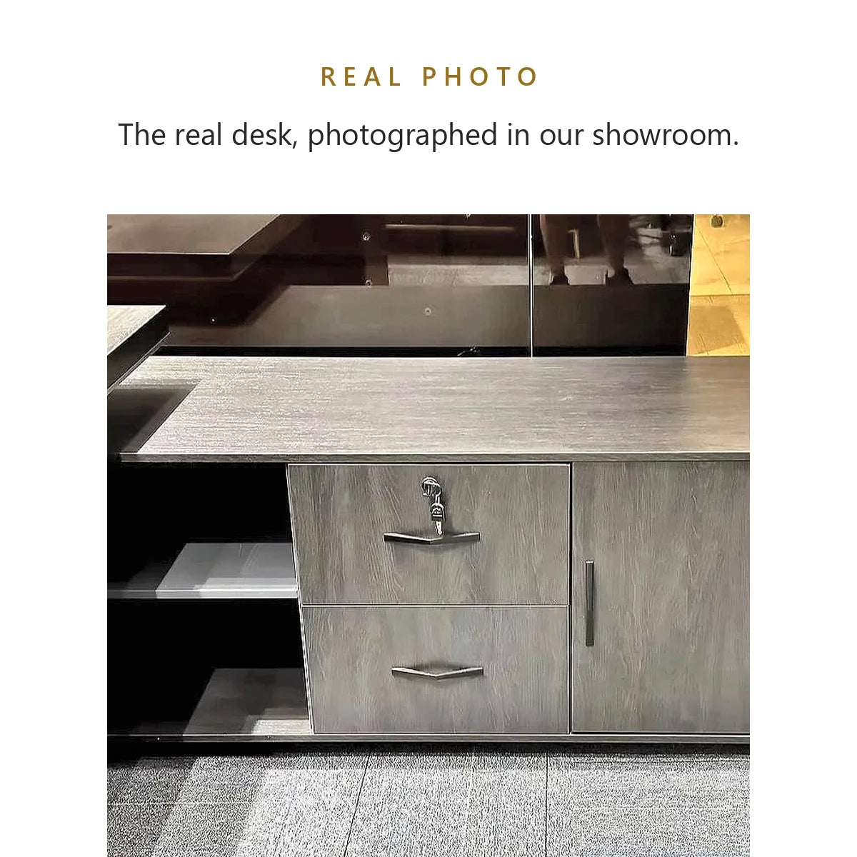 Byram · Modern L-Shaped Executive Desk