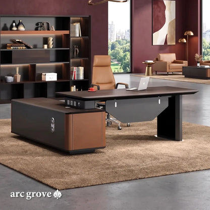 Bentley · Modern L-Shaped Executive Desk