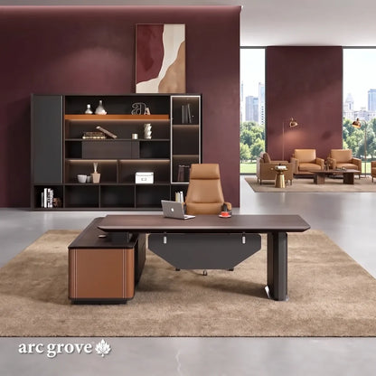 Bentley · Modern L-Shaped Executive Desk
