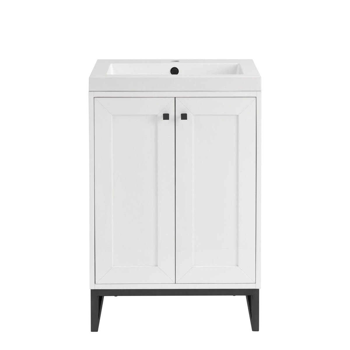 James Martin Chianti 24" Single Bathroom Vanity, Glossy White