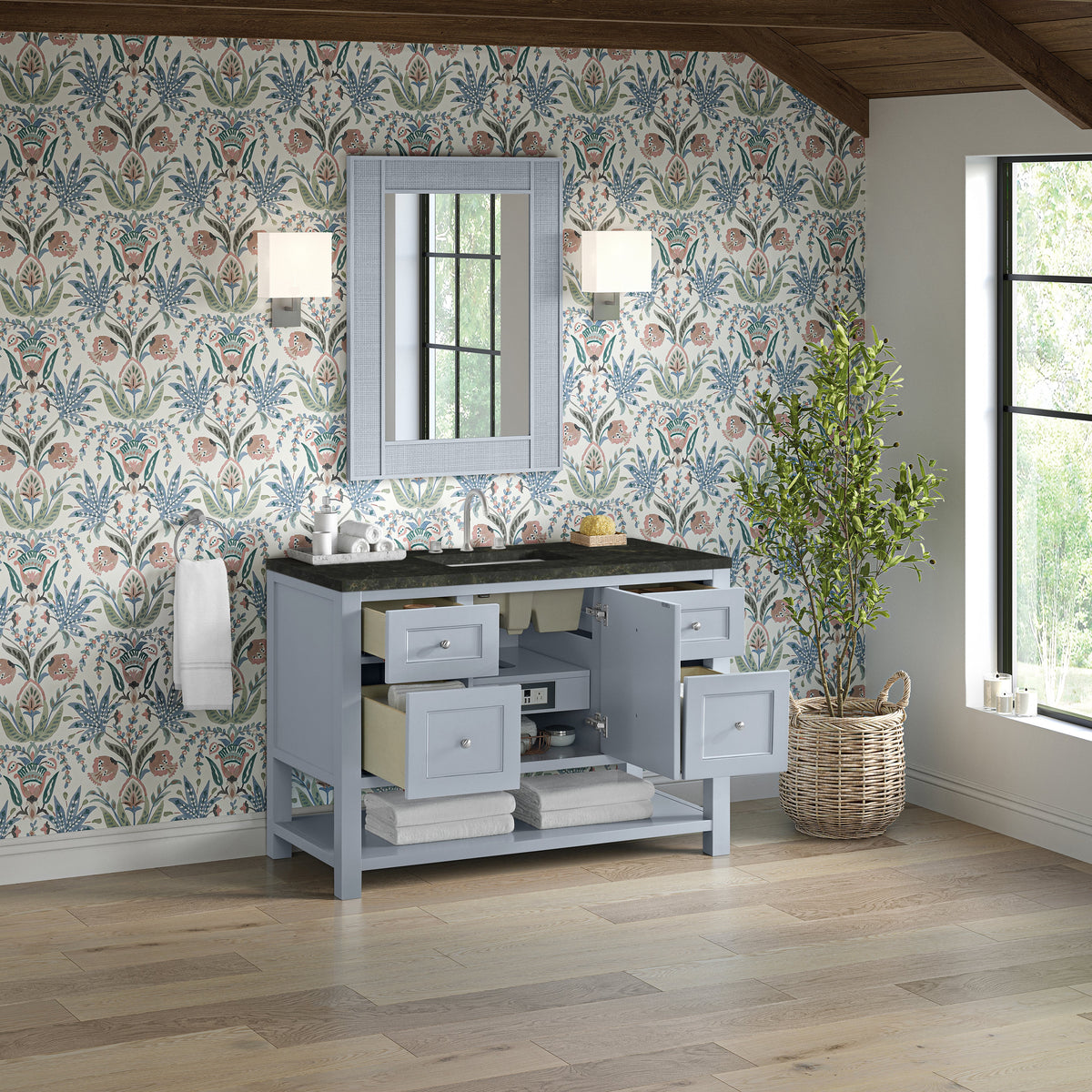 James Martin Breckenridge 48" Single Bathroom Vanity, Serenity Blue