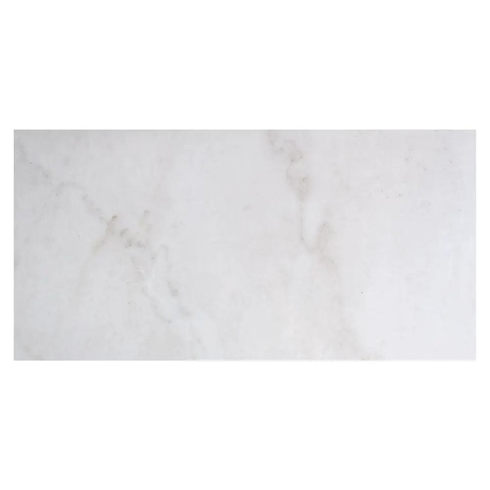 Bianco Crystal Polished Marble Look Porcelain Tiles 12x24