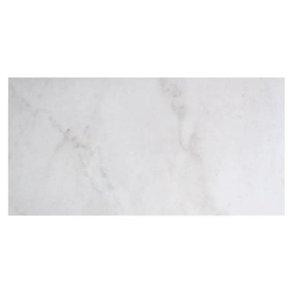 Bianco Crystal Polished Marble Look Porcelain Tiles 12x24