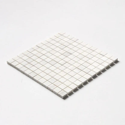 Bianco Dolomiti Honed 1x1 Marble Mosaics 12x12