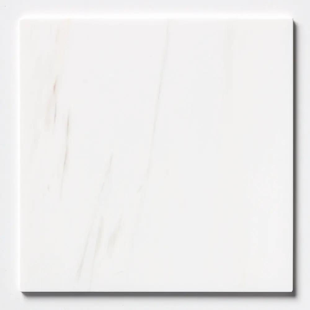Bianco Dolomiti Honed Marble Tiles 12x12