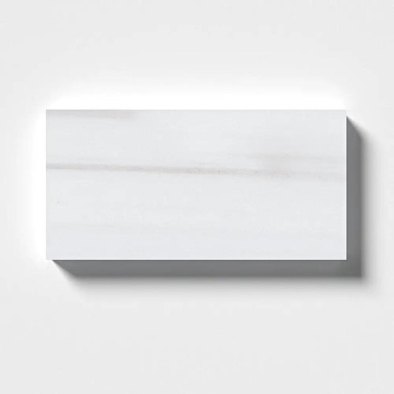 Bianco Dolomiti Honed Subway Marble Tiles 2 3/4x5 1/2