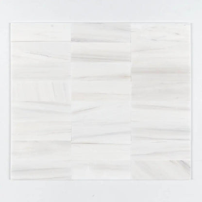 Bianco Dolomiti Honed Subway Marble Tiles 4x12