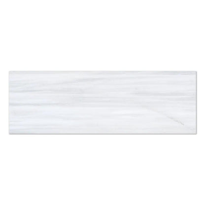 Bianco Dolomiti Polished Marble Tiles 4x12