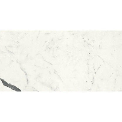 Bianco S Polished Marble Look Porcelain Tiles 12x24