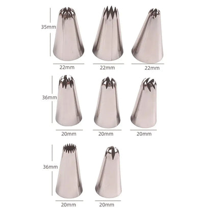 Big size russian pastry nozzles kitchen cake decorating set