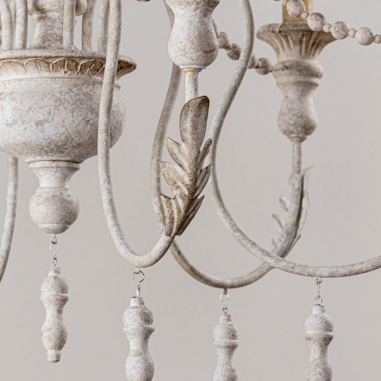 Billiter 6 Light Wood Gray Chandelier