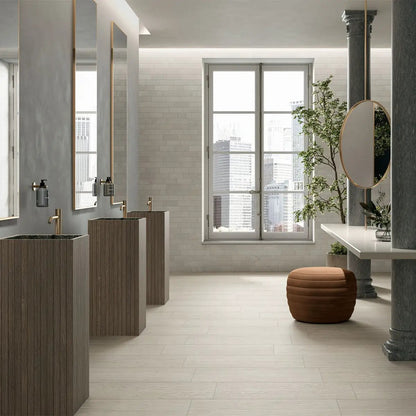 Rami Rectified Field Wood Look Porcelain Tiles 8x40