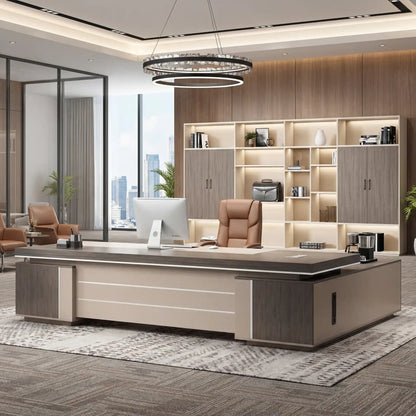 August · Modern Executive L-Shaped Desk