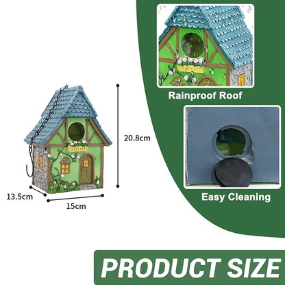DecorBites™ Bird Lover's Outdoor Hanging Resin Birdhouse