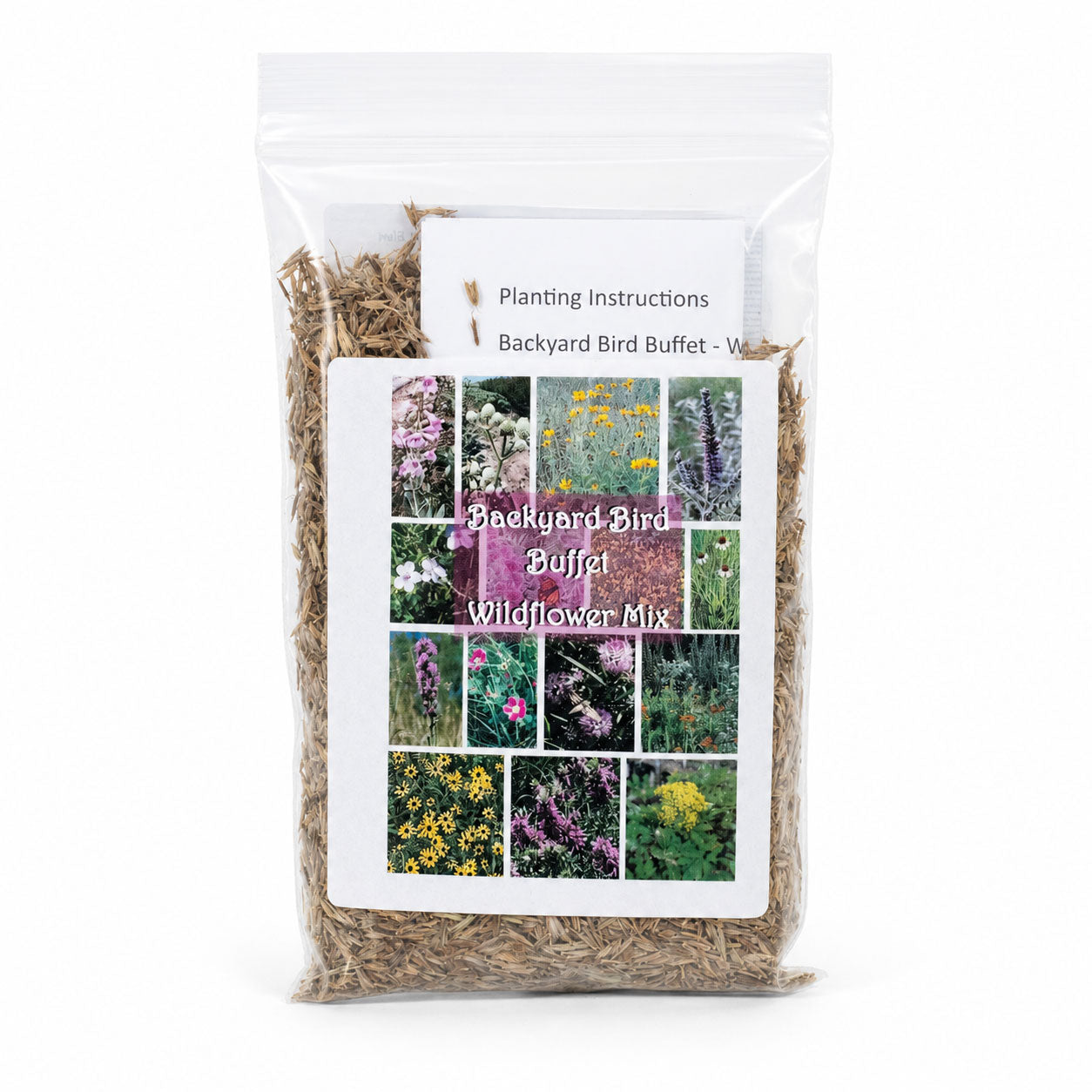 Backyard Bird Buffet Native Nebraska Wildflower Mix | 2.4 oz | Prairie Legacy Inc.