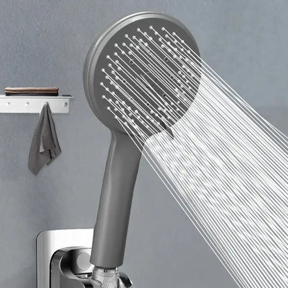 Black 5-mode adjustable high pressure shower head for bathroom