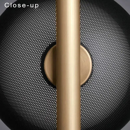 Black and brass mesh globe wall lamp bedroom luxury fixture