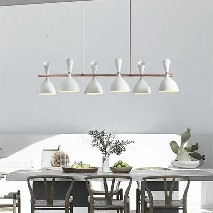 Black and brass nordic led multiple head chandelier for living room