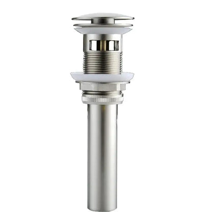 Black and chrome brushed nickel faucet sink drain – bathroom stopper