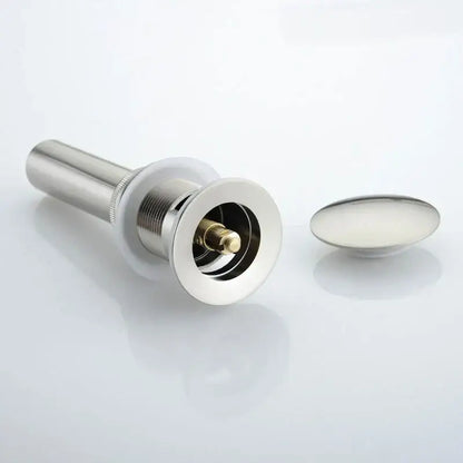 Black and chrome brushed nickel faucet sink drain – bathroom stopper