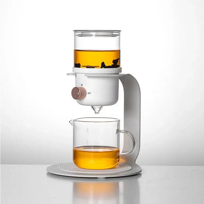 Black and clear glass kung fu tea pot kitchen electric infuser