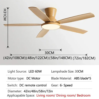 Black and dark wood ceiling fan light with remote living room