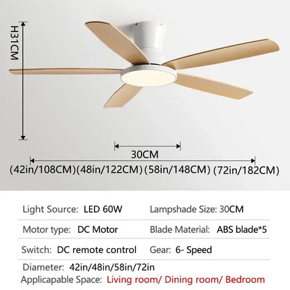 Black and dark wood ceiling fan light with remote living room