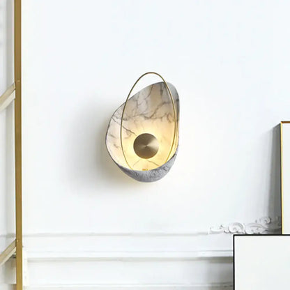 Black and gold marble wall light for living room 40w maximum bulb
