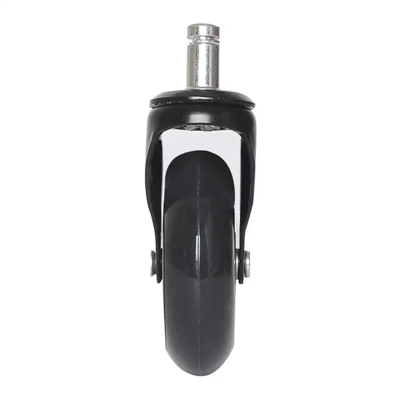 Black and silver 3 inch rotatable heavy duty office chair wheels
