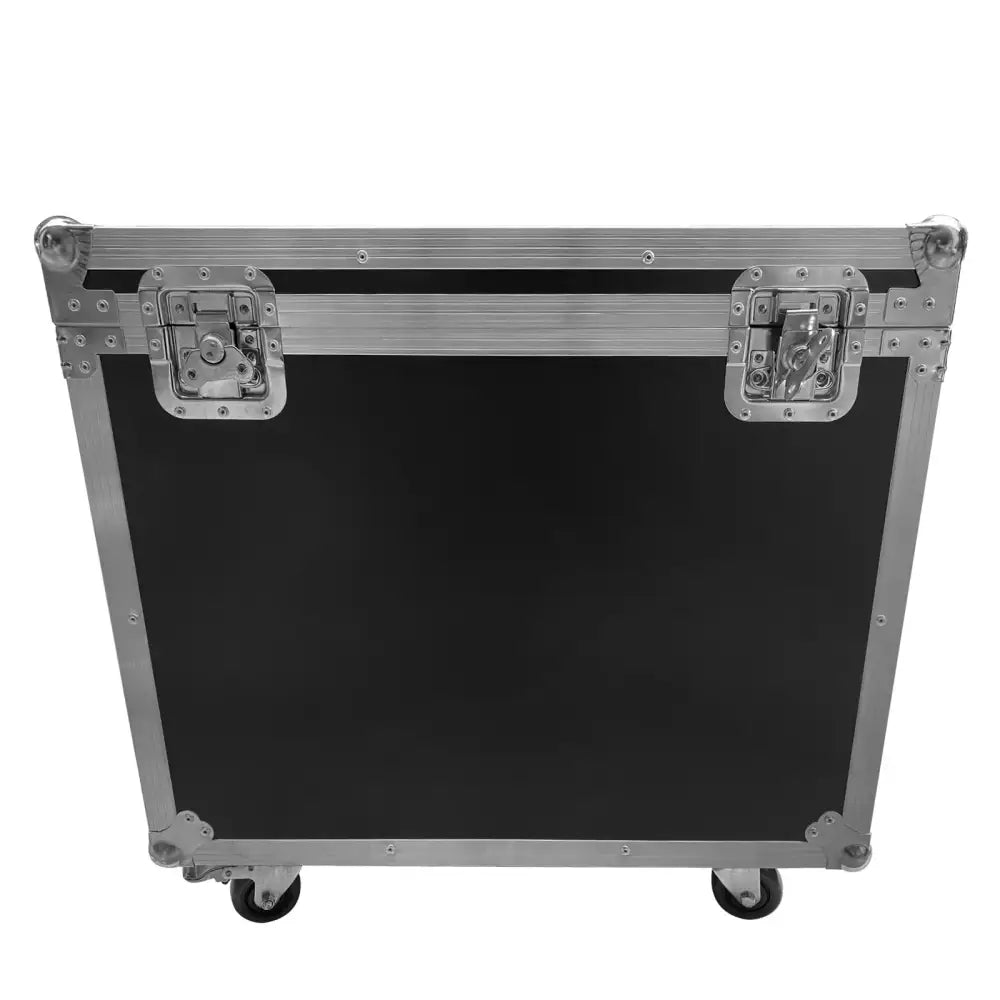 Black and silver dual flight case for 230w moving head studio storage