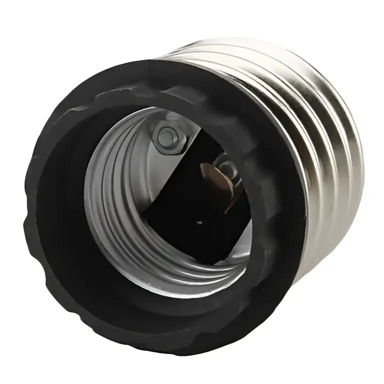 Black and silver e27 adapter splitter bulb socket for living room