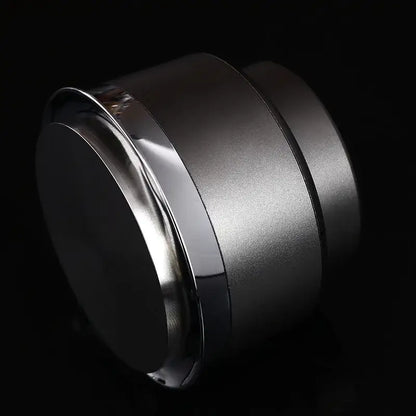 Black and stainless steel adjustable coffee tamper kitchen barista tool