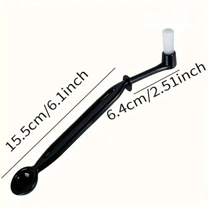 Black and white espresso machine coffee brush spoon kitchen tool