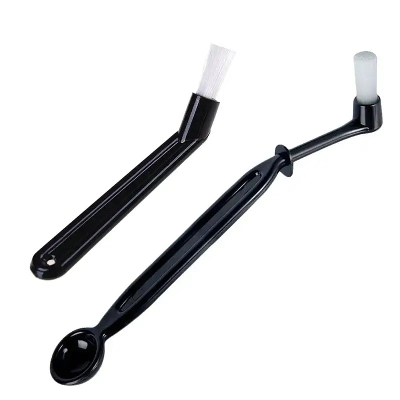 Black and white espresso machine coffee brush spoon kitchen tool