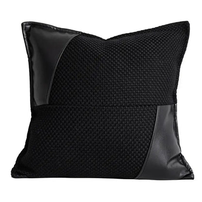 Black and white jungle plant raccoon pillow cover living room decor