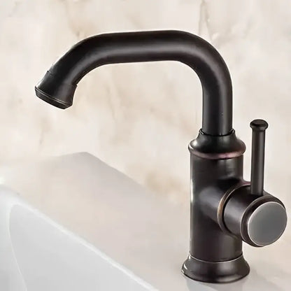 Black antique brass basin faucet matte black & copper kitchen mixer