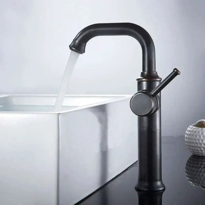 Black antique brass basin faucet matte black & copper kitchen mixer