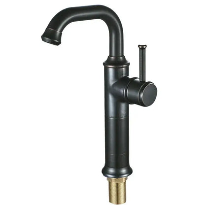 Black antique brass basin faucet matte black & copper kitchen mixer