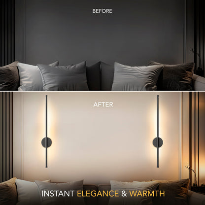 DecorBites™ Black Battery Operated Wall Sconces (SET OF 2)