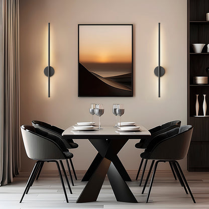 DecorBites™ Black Battery Operated Wall Sconces (SET OF 2)