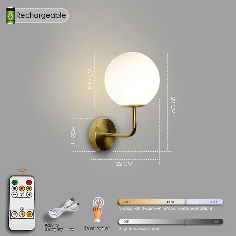 DecorBites™ Black Battery Operated Wall Sconces With Remote